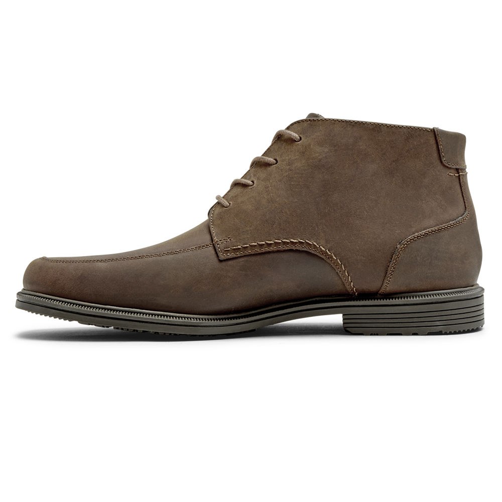 Botas Rockport Hombre Mexico - Taylor Waterproof Chukka Marrom - UMSQO6938